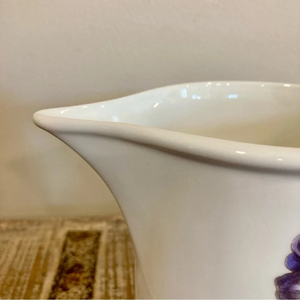 Portmeirion Ceramic Floral The Botanic Garden Pitcher Vase Made in Britain Jug